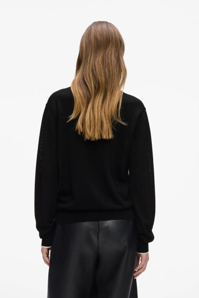 KARDIGÁN KARL LAGERFELD ESSENTIAL MERINO WOOL CARDIGAN - Kép 2