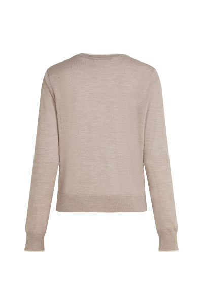 KARDIGÁN KARL LAGERFELD ESSENTIAL MERINO WOOL CARDIGAN - Kép 6