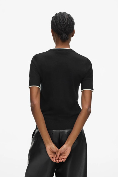 SVETER KARL LAGERFELD ESSENTIAL MERINO WOOL SSLV TEE - Fotografia č. 2