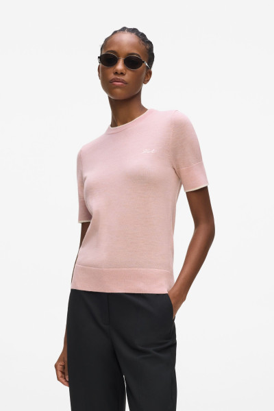 SVETER KARL LAGERFELD ESSENTIAL MERINO WOOL SSLV TEE - Fotografia č. 1
