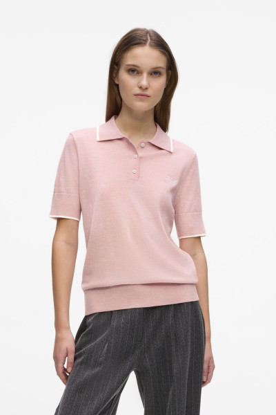 SVETER KARL LAGERFELD ESSENTIAL MERINO WOOL POLO - Fotografia č. 1