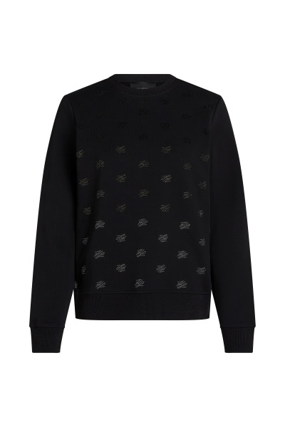 MELEGÍTŐ FELSŐ KARL LAGERFELD RHINESTONE SWEATSHIRT - Kép 1