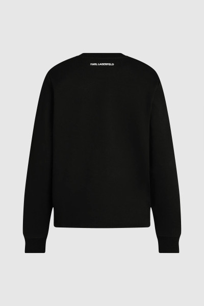 MELEGÍTŐ FELSŐ KARL LAGERFELD SIGNATURE HEM SWEATSHIRT - Kép 6