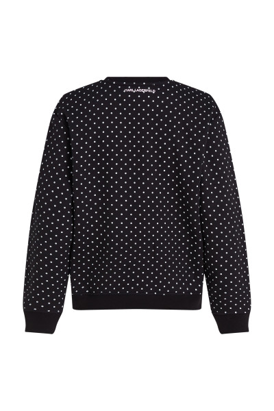 MIKINA KARL LAGERFELD IKON SMALL AOP SWEATSHIRT - Fotografia č. 2