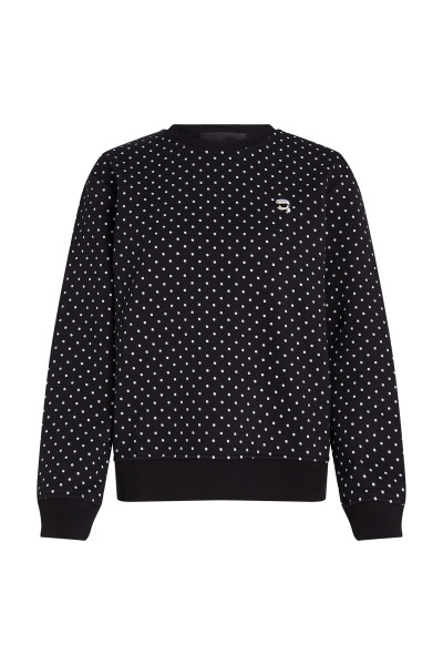 MIKINA KARL LAGERFELD IKON SMALL AOP SWEATSHIRT - Fotografia č. 1