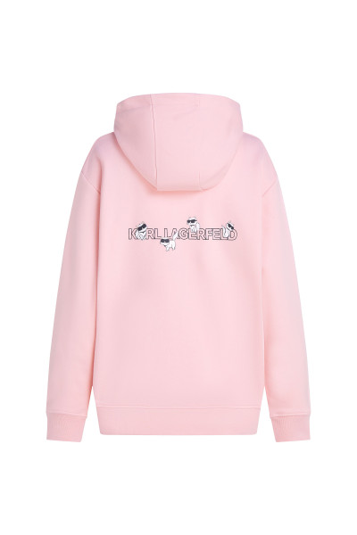 MELEGÍTŐ FELSŐ KARL LAGERFELD IKON CHOUPETTE HOODIE - Kép 2