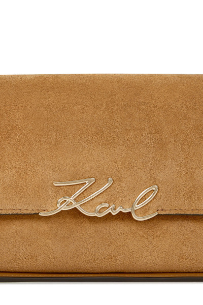RETIKÜL KARL LAGERFELD K/SIGNATURE EW SHB SUEDE - Kép 5