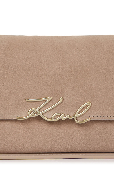 RETIKÜL KARL LAGERFELD K/SIGNATURE EW SHB SUEDE - Kép 4
