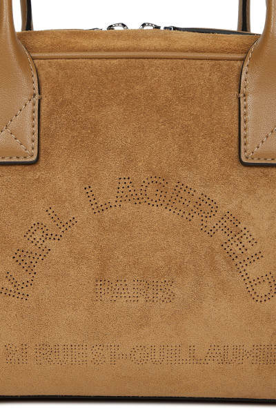 RETIKÜL KARL LAGERFELD K/DAILY SM ZIP SHB SUEDE - Kép 5