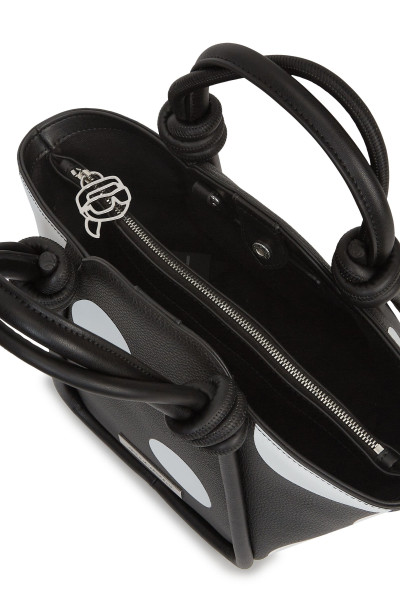 RETIKÜL KARL LAGERFELD IKON PEBBLE SM TOTE KNOTS - Kép 4