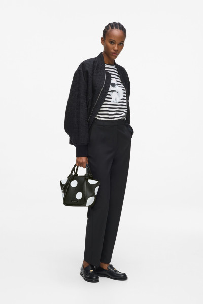 RETIKÜL KARL LAGERFELD IKON PEBBLE SM TOTE KNOTS - Kép 2