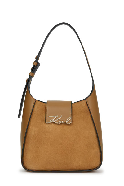 RETIKÜL KARL LAGERFELD K/SIGNATURE HOBO SUEDE - Kép 1