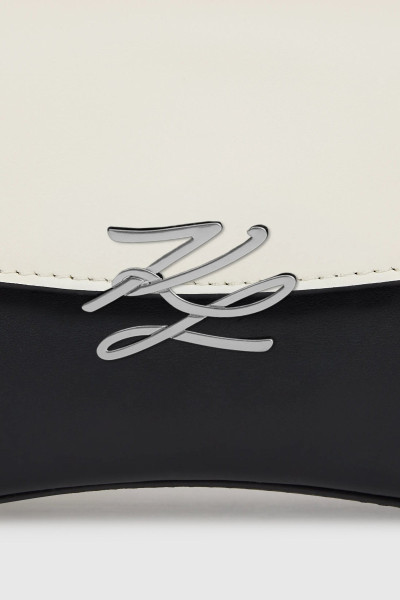CROSSBODY KARL LAGERFELD K/AUTOGRAPH TWIST TPH CB B/W - Kép 5