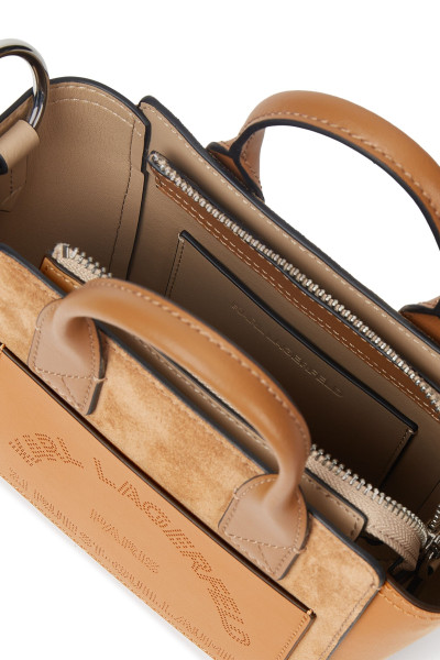 RETIKÜL KARL LAGERFELD K/DAILY MINI TOTE SUEDE - Kép 4