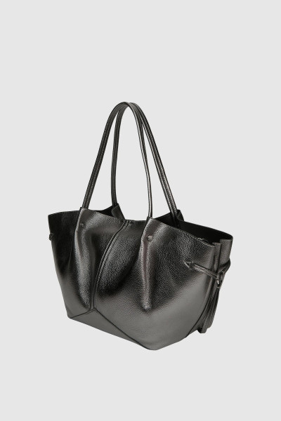 RETIKÜL KARL LAGERFELD K/PIERCED MD TOTE METALLIC - Kép 3