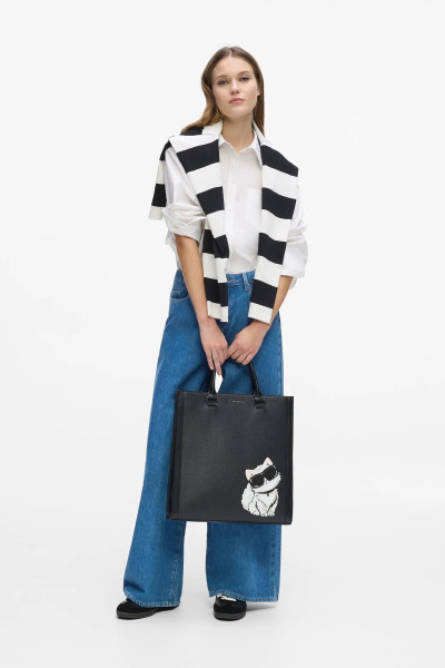 RETIKÜL KARL LAGERFELD IKON CHOUPETTE N/S TOTE - Kép 2