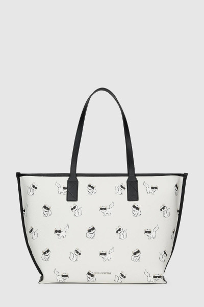 RETIKÜL KARL LAGERFELD IKON CHOUPETTE EW TOTE AOP - Kép 1