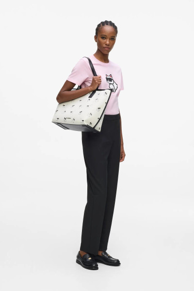 RETIKÜL KARL LAGERFELD IKON CHOUPETTE EW TOTE AOP - Kép 2