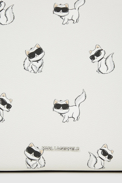 RETIKÜL KARL LAGERFELD IKON CHOUPETTE EW TOTE AOP - Kép 5