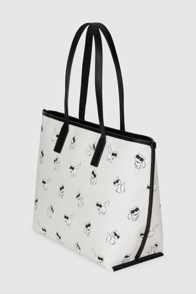 RETIKÜL KARL LAGERFELD IKON CHOUPETTE EW TOTE AOP - Kép 3