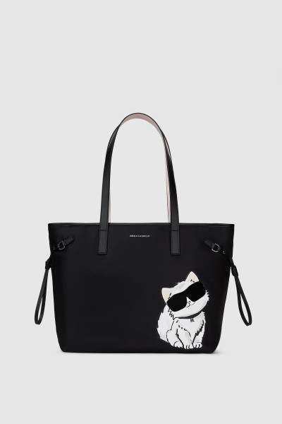 RETIKÜL KARL LAGERFELD IKON BIG CHOUPETTE NYLON TOTE - Kép 1