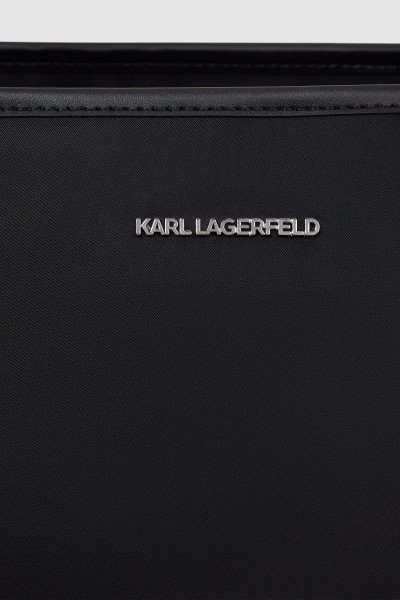 RETIKÜL KARL LAGERFELD IKON BIG CHOUPETTE NYLON TOTE - Kép 5