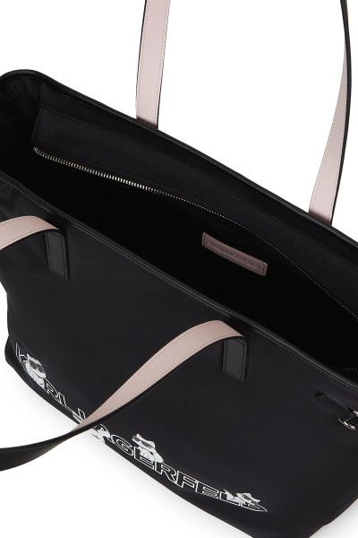 KABELKA KARL LAGERFELD IKON CHOUPETTE NYLON TOTE - Fotografia č. 3