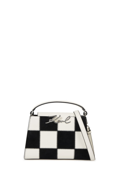 KABELKA KARL LAGERFELD K/SIGNATURE NANO TPH BAG BL/WH - Fotografia č. 1