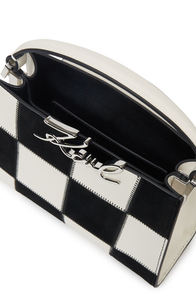 KABELKA KARL LAGERFELD K/SIGNATURE NANO TPH BAG BL/WH - Fotografia č. 3