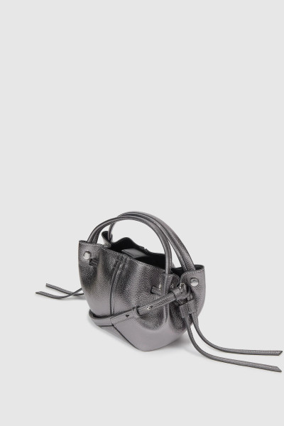 RETIKÜL KARL LAGERFELD K/PIERCED MINI BUCKET METALLIC - Kép 3