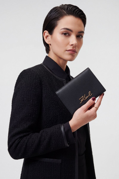 PÚZDRO NA PLATOBNÉ KARTY KARL LAGERFELD K/SIGNATURE BIFOLD CH GP - Fotografia č. 2