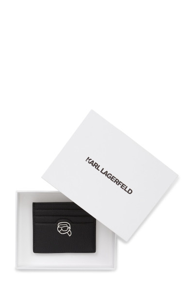 BANKKÁRTYA TOK KARL LAGERFELD IKON PEBBLE CARD HOLDER - Kép 2