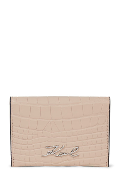 BANKKÁRTYA TOK KARL LAGERFELD K/SIGNATURE BIFOLD CH CROC GP - Kép 1