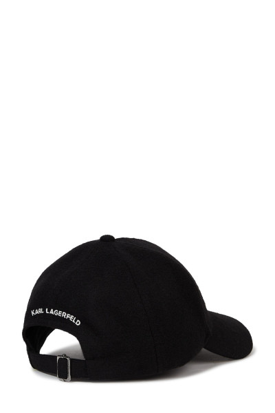 SAPKA KARL LAGERFELD K/AUTOGRAPH WOOL PEARLS CAP - Kép 2