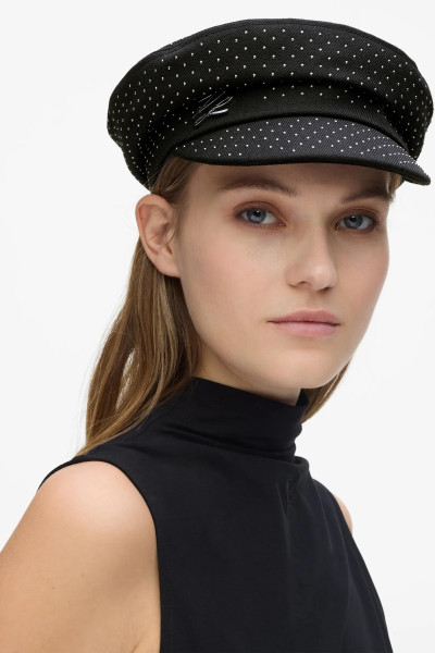 SAPKA KARL LAGERFELD K/AUTOGRAPH CAPTAIN CAP STUDS - Kép 2