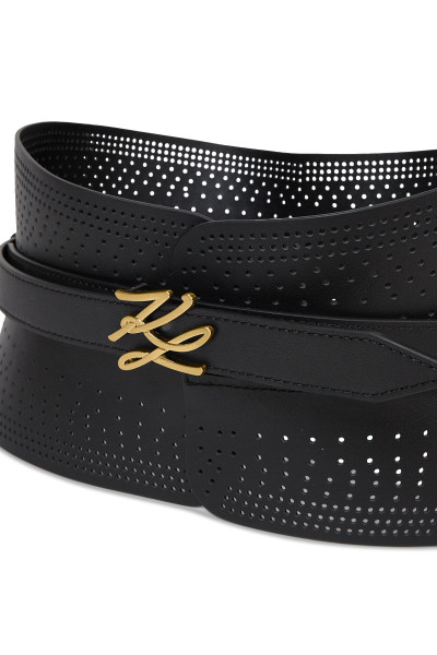 ÖV KARL LAGERFELD K/AUTOGRAPH PERF WAIST BELT - Kép 4