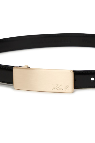ÖV KARL LAGERFELD K/SIGNATURE PLAQUE H2 BELT - Kép 4