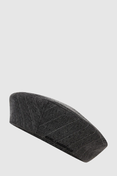 SAPKA KARL LAGERFELD K/AUTOGRAPH PIN STRIPES BERET - Kép 4