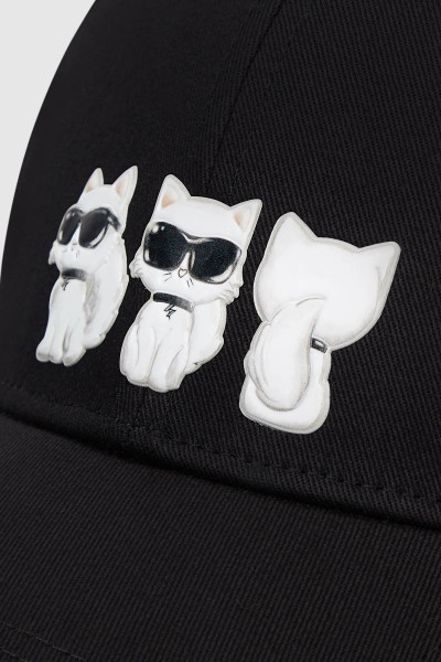 SAPKA KARL LAGERFELD IKON 3SIDES CHOUPETTE CAP - Kép 5