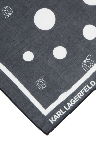 SÁL KARL LAGERFELD IKON DOTS AOP MODAL SCARF - Kép 4