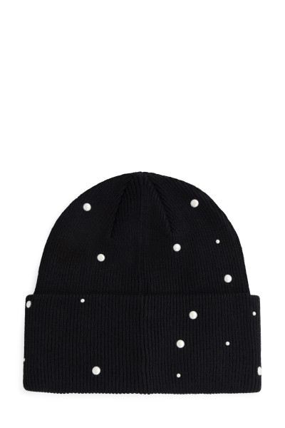 SAPKA KARL LAGERFELD K/RSG PEARLS BEANIE - Kép 2