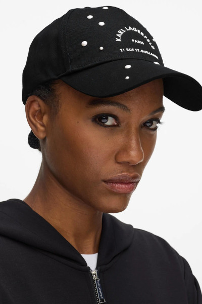 SAPKA KARL LAGERFELD K/RSG PEARLS CAP - Kép 2