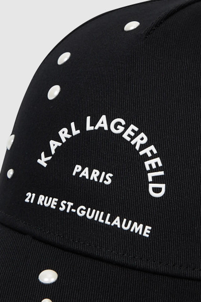 SAPKA KARL LAGERFELD K/RSG PEARLS CAP - Kép 5