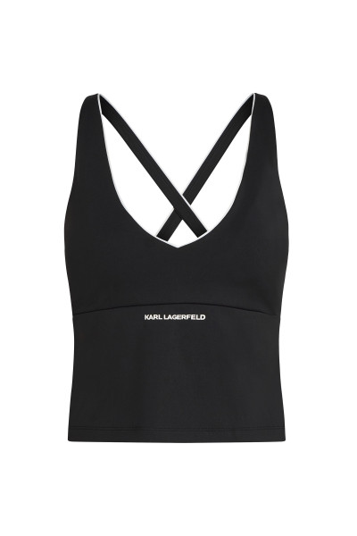 TOP KARL LAGERFELD CONTRAST PIPING ACTIVE TOP - Kép 1