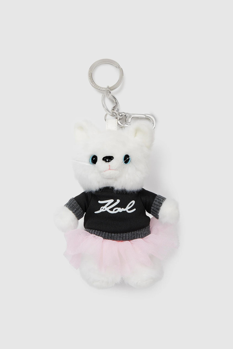 Kulcstartó Karl Lagerfeld Ikon Choup Ruffle 3D Keychain White