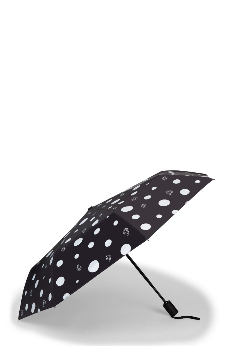 Esernyő Karl Lagerfeld Ikon Dots Aop Umbrella Black