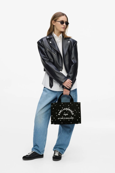 RETIKÜL KARL LAGERFELD K/RSG SQUARE PEARLS MD TOTE - Kép 2