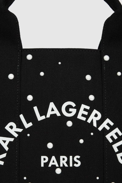 RETIKÜL KARL LAGERFELD K/RSG SQUARE PEARLS MD TOTE - Kép 5