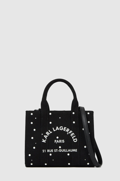 RETIKÜL KARL LAGERFELD K/RSG SQUARE MINI PEARLS TOTE - Kép 1