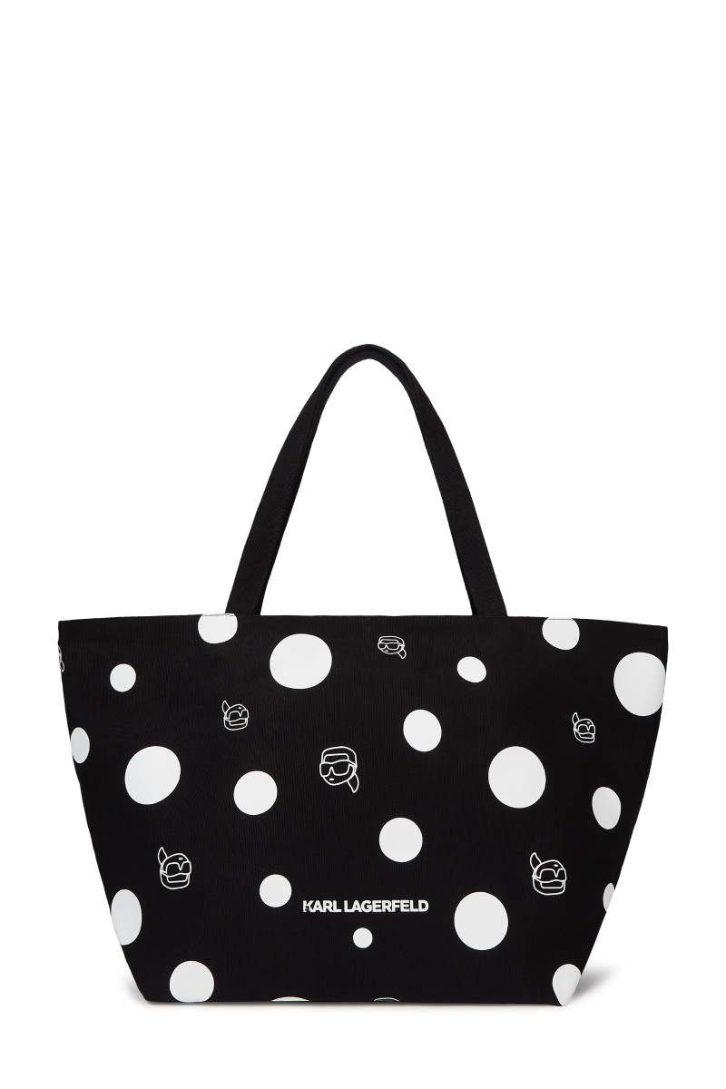 Táska Karl Lagerfeld Ikon Dots Shopper Black